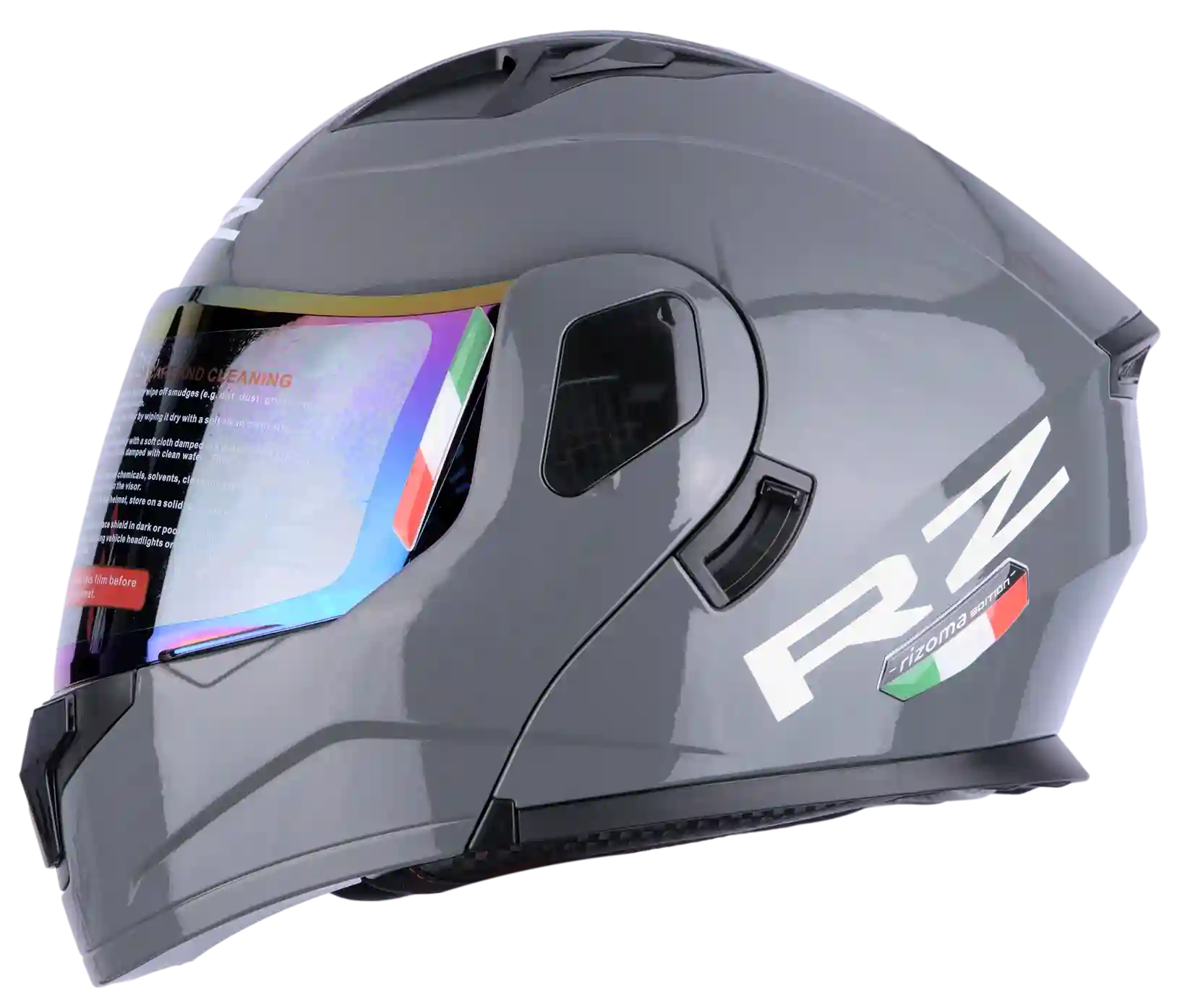 CASCO ABATIBLE RZ DOBLE VISOR GRIS